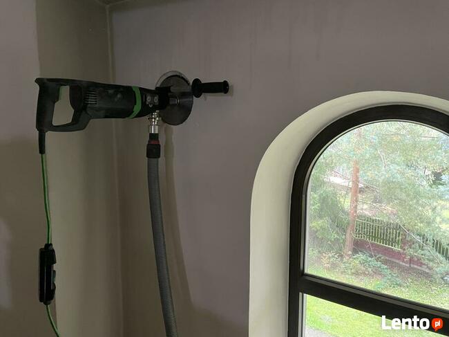 Przewierty stropu, wiercenie diamentowe, wiertnica