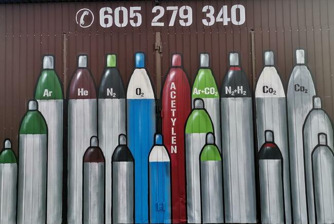 Gazy techniczne tlen acetylen mix argon azot CO2 hydrogen he