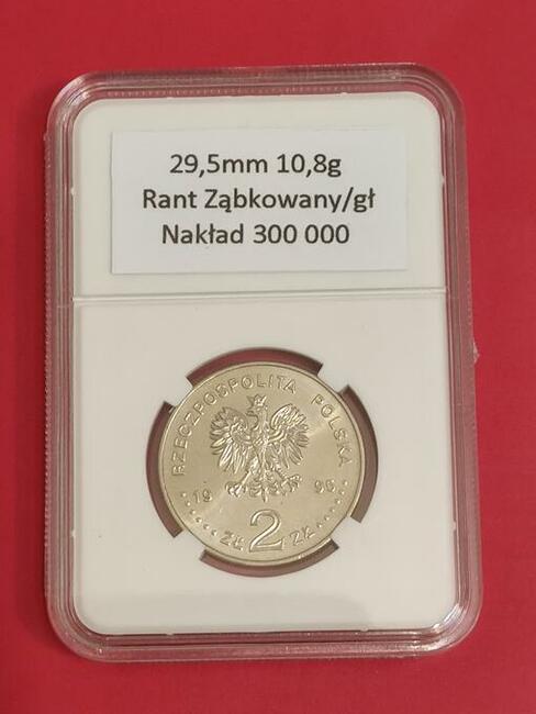 1995r. Moneta 2zł Bitwa Warszawska, mennicza w slabie.