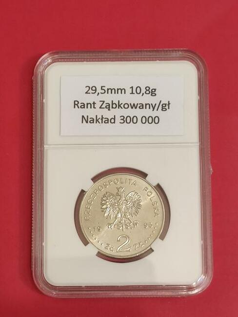 1995r. Moneta 2zł Bitwa Warszawska, mennicza w slabie.