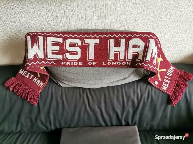 Oryginalny szalik klubowy WEST HAM UNITED + Orygin.Emblemat