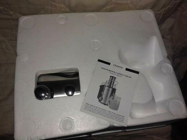nowa sokowirówka TRANSA Simply Fresh moc 1200W