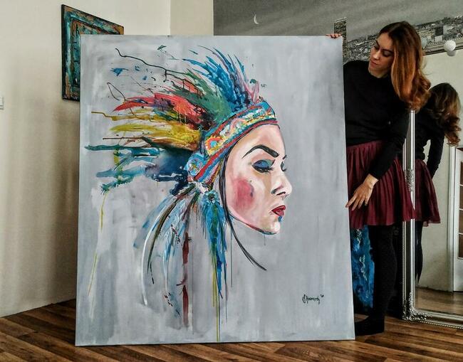 Portrety na zamówienie, obrazy ręcznie malowane. Na prezent