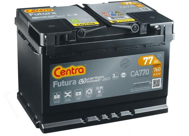 Akumulator Centra Futura 77Ah 760a DOWÓZ montaż GRATIS !!