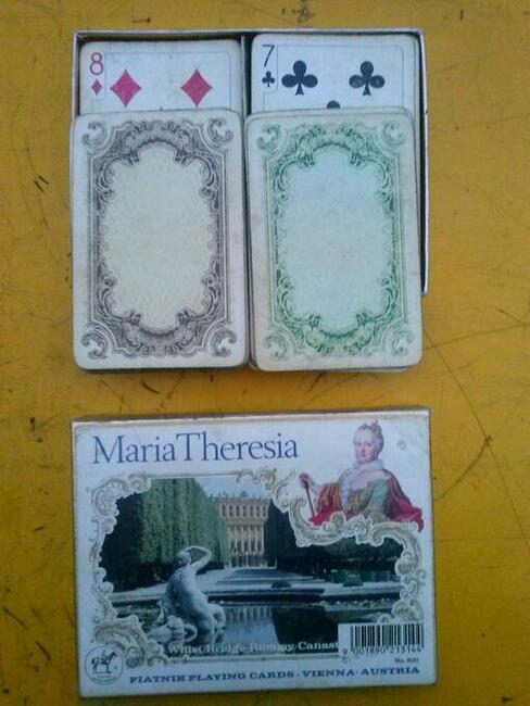 Podwójny komplet kart do gry z Austrii, Maria Theresia, 30zł
