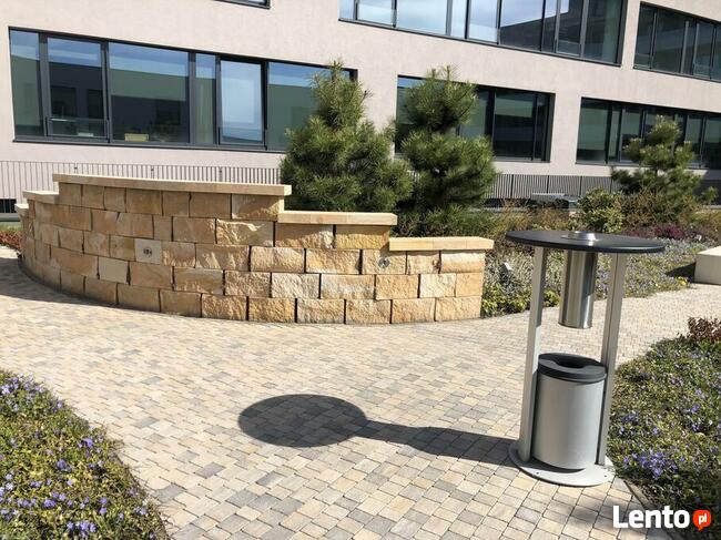 Kamień murowy rzędowy cięty łupany z piaskowca polskiego