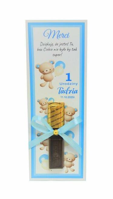 Merci jako podziękowanie dla gości z okazji urodzin