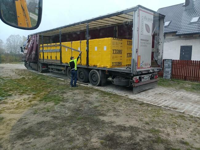 Usługi Rozładunek i załadunek palet i innych materiałów.