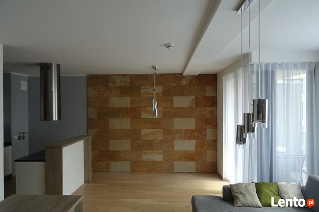Płyty kamienne do wnętrz na ściany salonu kuchni loftu