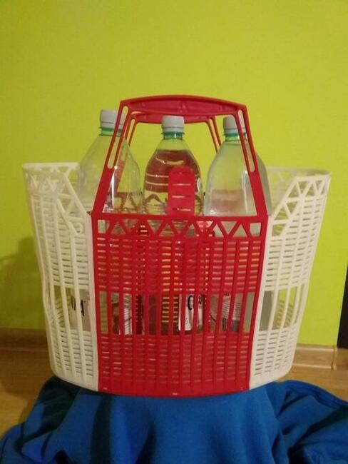 Sprzedam biało-czerwoną torbę PRL na zakupy