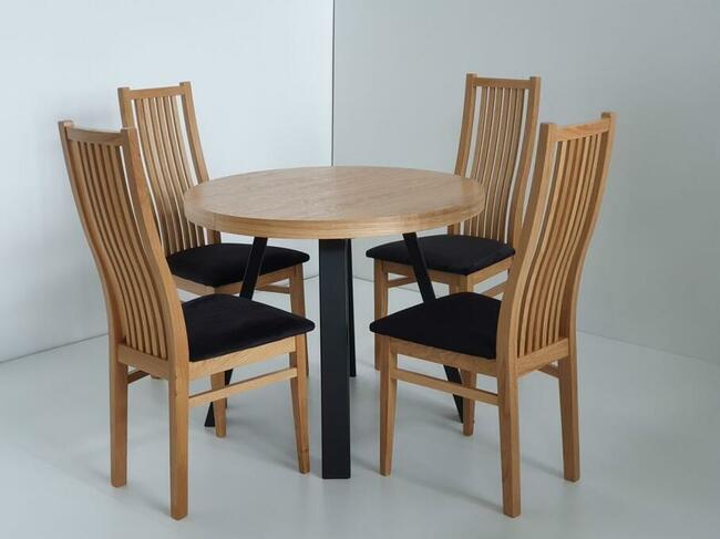 Stół okrągły drewniany Oslo II rozkładany, różne wymiary