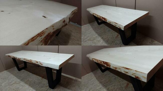 stolik kawowy 150cm drewna stół ława drewniana loft D01