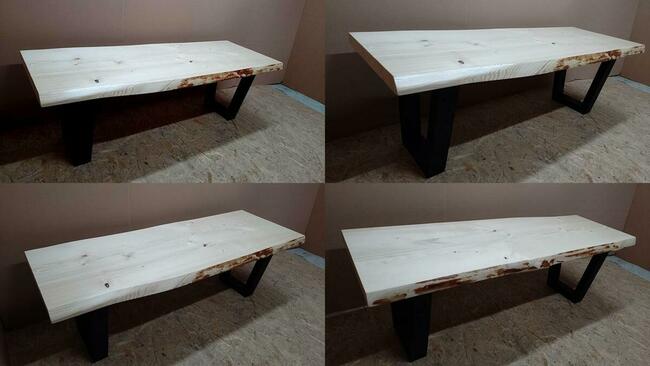 stolik kawowy 150cm drewna stół ława drewniana loft D01