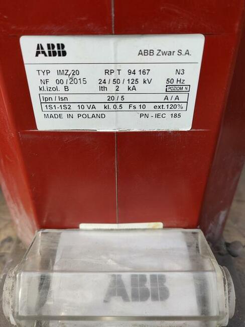 Przekładnik napięciowy prądowy ABB, różne typy, 15 szt. nowe