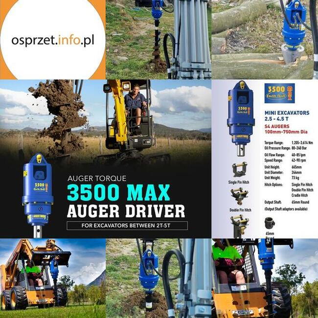 Wiertnica hydrauliczna Auger Torque - 3500MAX