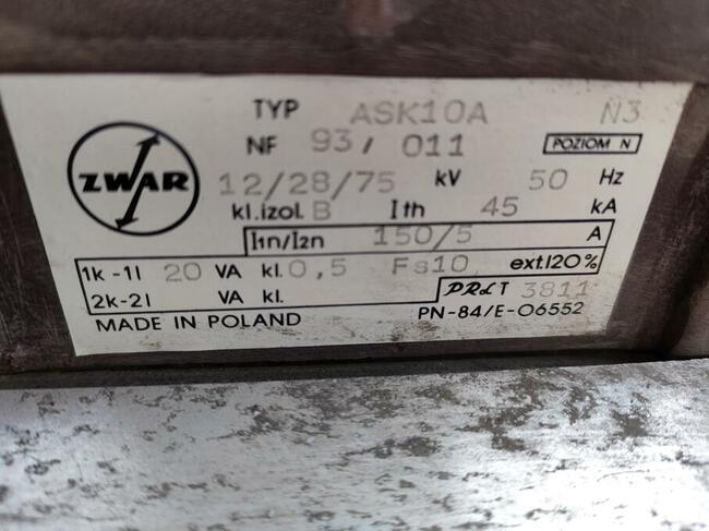 Przekładnik napięciowy prądowy ABB, różne typy, 15 szt. nowe