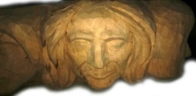 Rzeźbo - Stolik Pień z Głowami - Lite Drewno HANDMADE NOWY