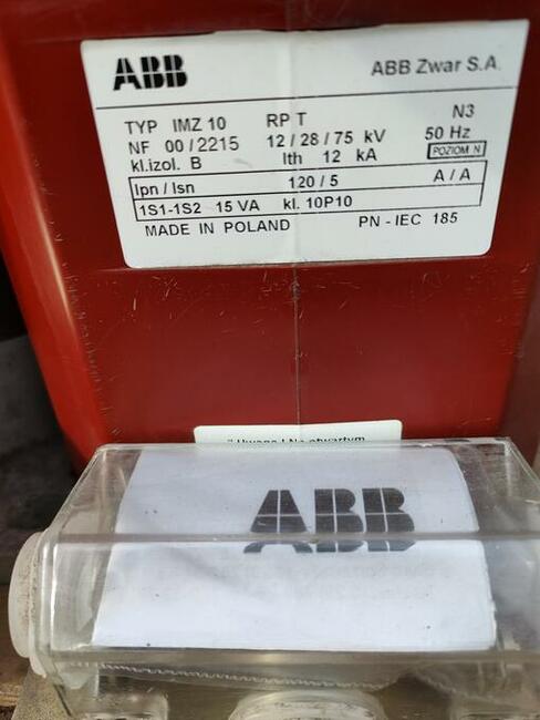Przekładnik napięciowy prądowy ABB, różne typy, 15 szt. nowe