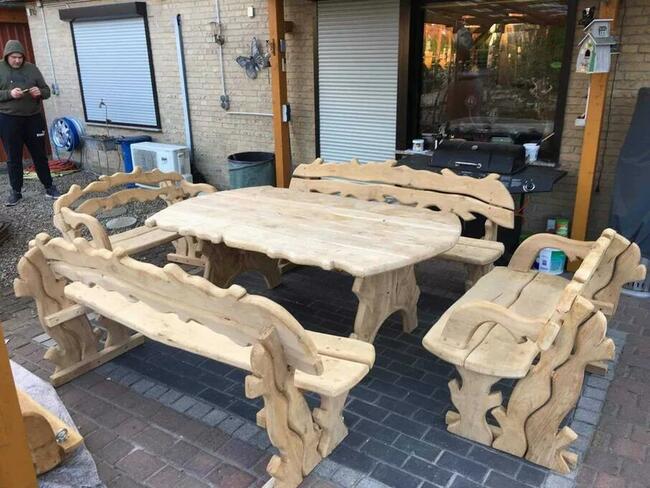 Ręcznie Rzeźbiona Altana Ogrodowa Rękodzieło OD REKI