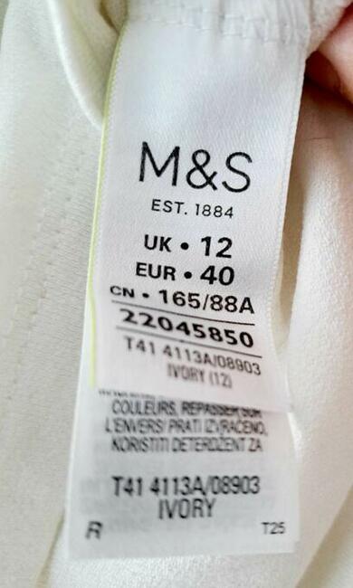 Biała bluzka damska rozmiar M/L Marks & Spencer