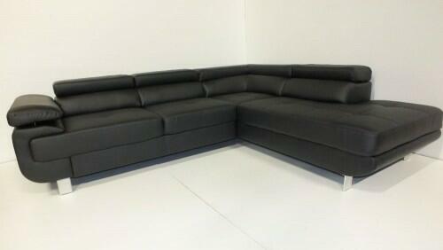 Narożnik Skórzany Nowoczesny spanie+ pojemnik