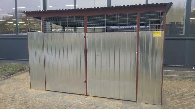 Wiata Śmietnikowa Przewiewna Wiata Rowerowa Magazynek 3x2