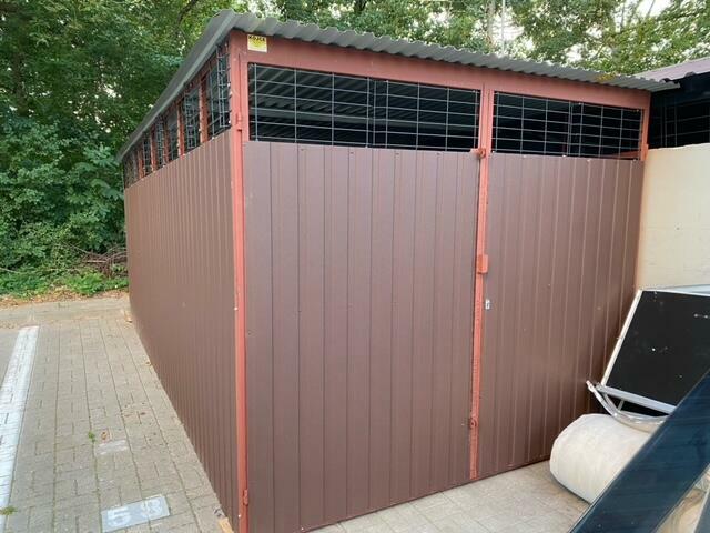 Wiata Śmietnikowa Przewiewna Wiata Rowerowa Magazynek 3x2