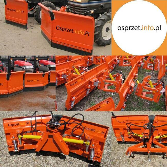 Pług do śniegu strzałkowy 150 cm do ciągnika Kubota Yanmar