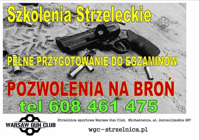 Szkolenia strzeleckie kursy pełne przygot do egz. pozwolenia
