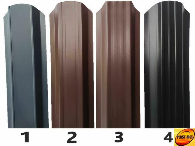 Sztachety 0,8mm metalowe SIGMA proszkowo obustronnie 11cm