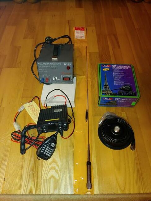 CRT MICRON UV UHF/VHF Radio amatorskie + Antena Samochodowa