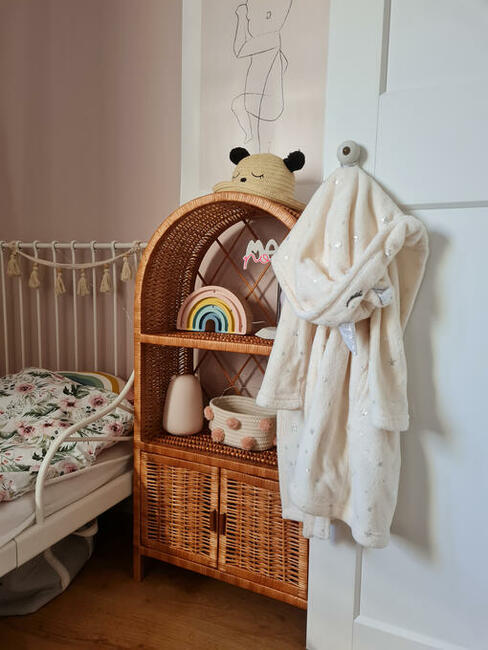 Wiklinowy regał dziecięcy, etażerka, Wiklina, łuk, szafka