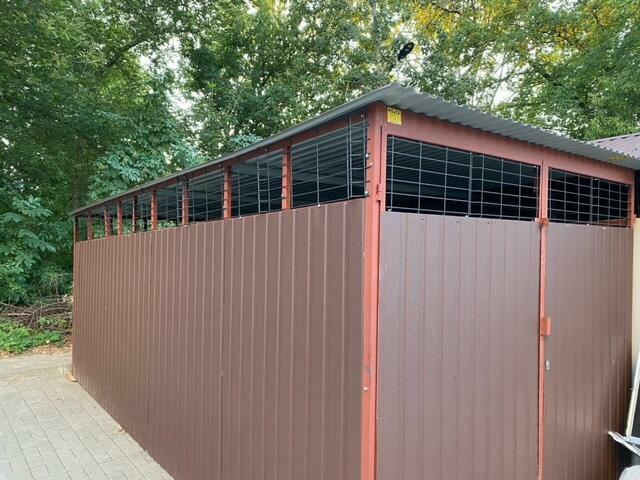 Wiata Śmietnikowa Przewiewna Wiata Rowerowa Magazynek 3x2