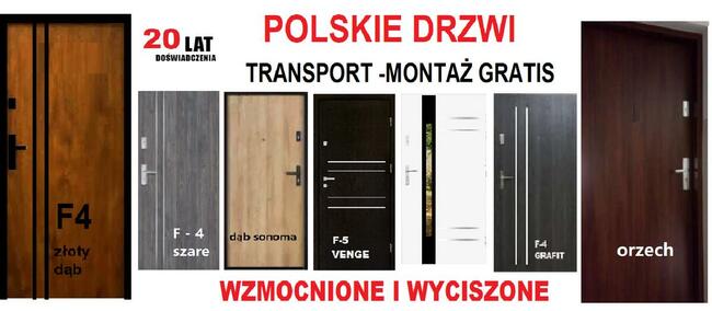 Drzwi wejściowe ZEWNĘTRZNE do mieszkania w bloku z montażem