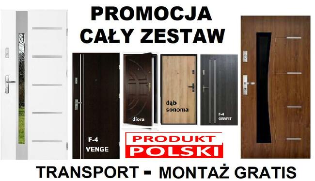 Drzwi WEJŚCIOWE zewnętrzne do mieszkania w bloku z montażem