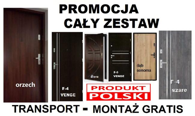 Drzwi WEJŚCIOWE zewnętrzne do mieszkania w bloku z montażem