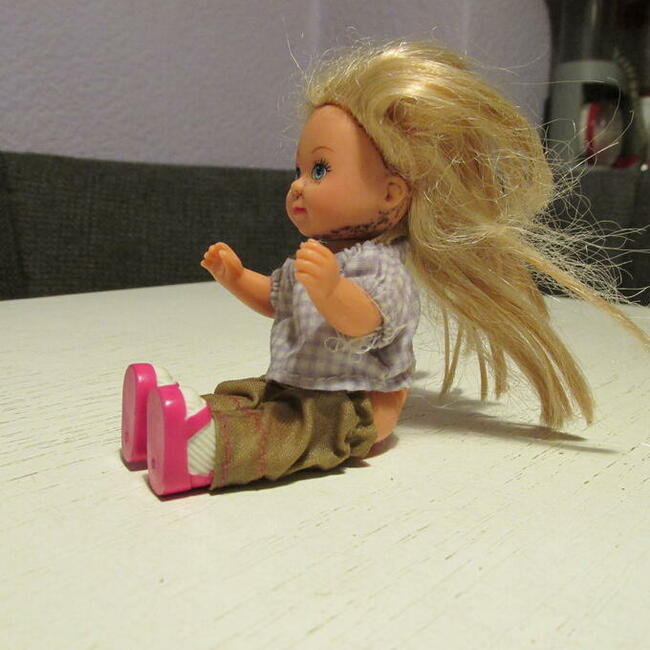 Lalka miniaturka PRL