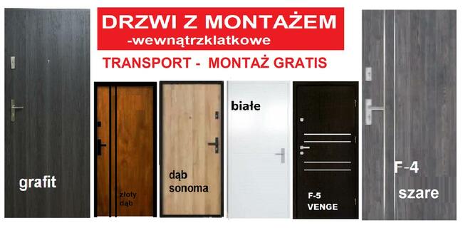 Drzwi do mieszkania w BLOKU-ZEWNĘTRZNE-wewnątrzklatkowe.