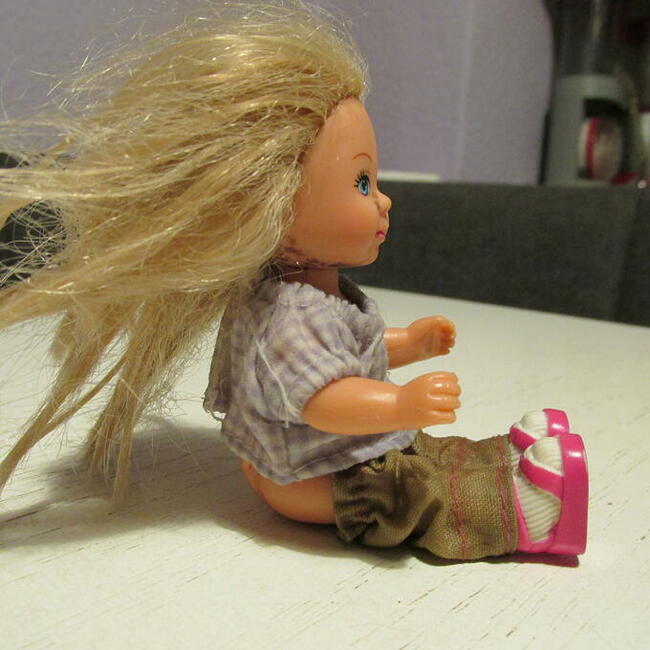 Lalka miniaturka PRL