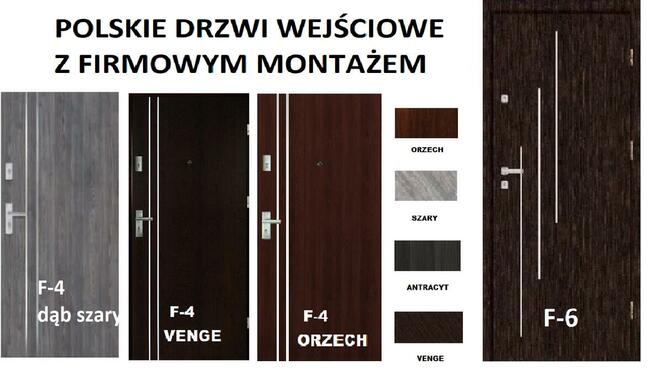 Drzwi wejściowe-zewnętrzne do bloku-MIESZKANIA Z MONTAŻEM