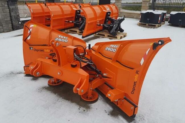 Pług do śniegu składany, strzałkowy Yeti 2600 - do ciągnika