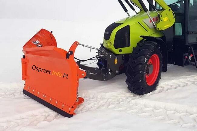 Pług do śniegu składany, strzałkowy Yeti 3000 - do ciągnika