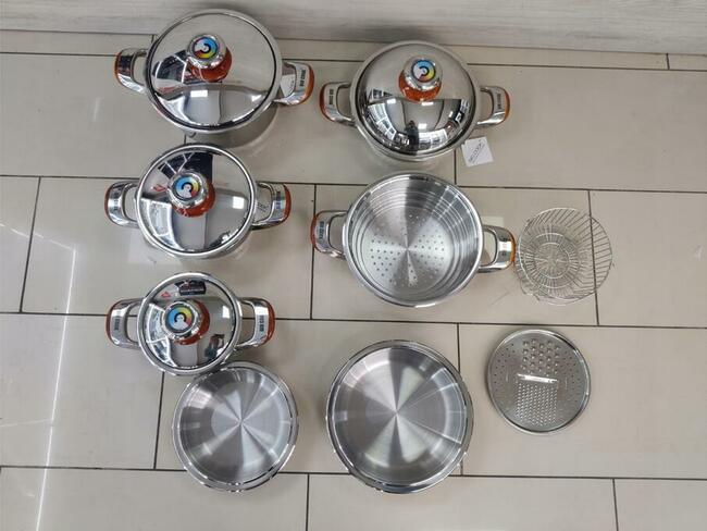 BIO COOK - ZESTAW super garnków 18 elementów