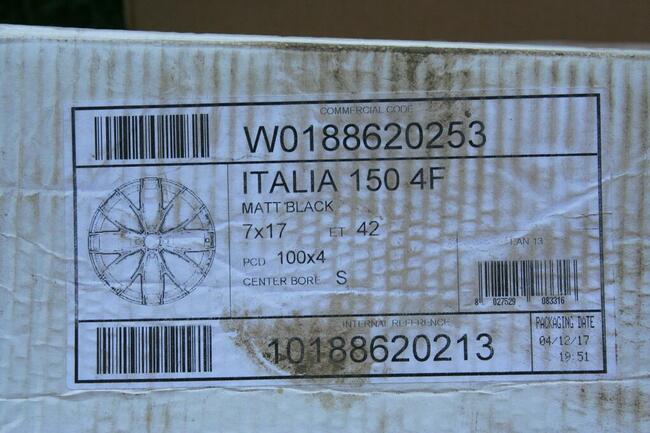 Felga OZ RACING OZ ITALIA 150 7x17 4x100 ET42 matt