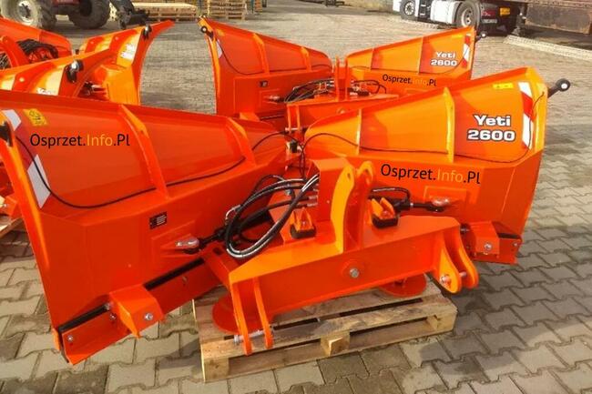 Pług do śniegu składany, strzałkowy Yeti 2600 - do ciągnika