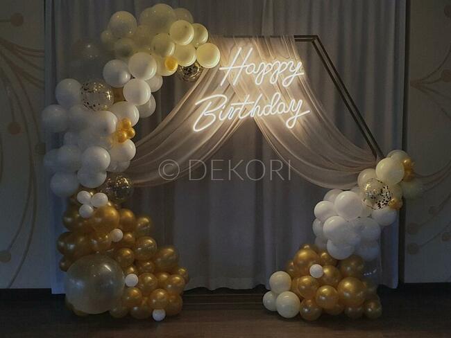 Napis Ledowy Ledon Neon Happy Birthday Gdynia Gdańsk Sopot