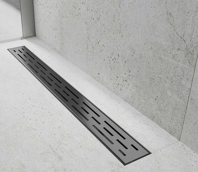 ODPŁYW LINIOWY CZARNY niski Rozmiary - 10 lat Gwarancji !