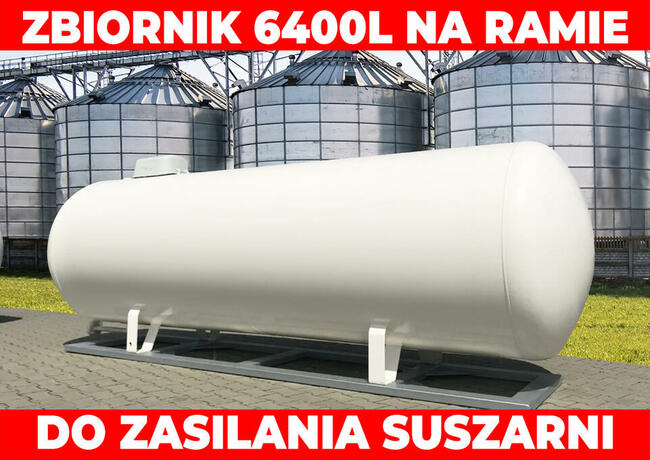 Zbiornik gazowy 6400L na ramie [Suszarnia, Kurnik]