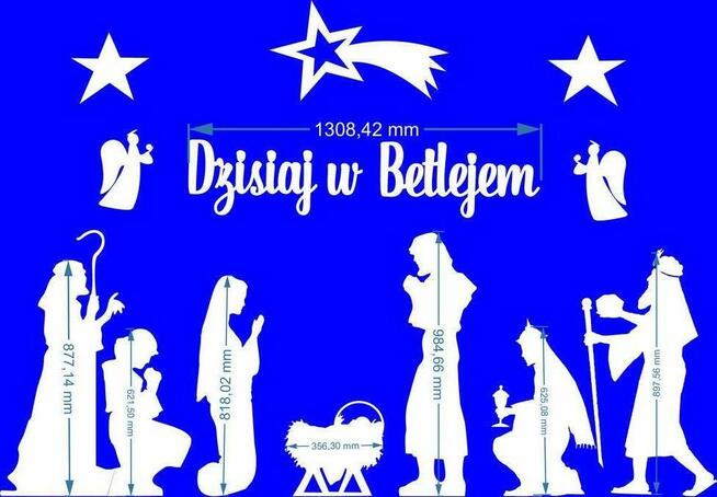 Jasełka -Zestaw dekoracji duży rozmiar!!!