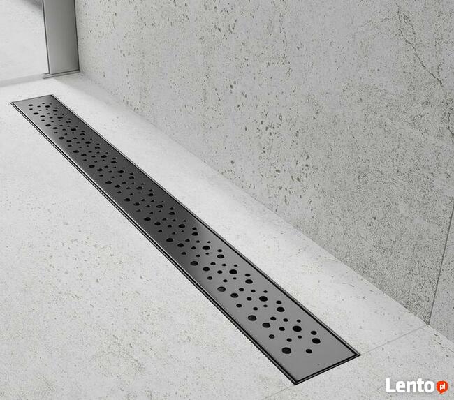 ODPŁYW LINIOWY CZARNY niski Rozmiary - 10 lat Gwarancji !